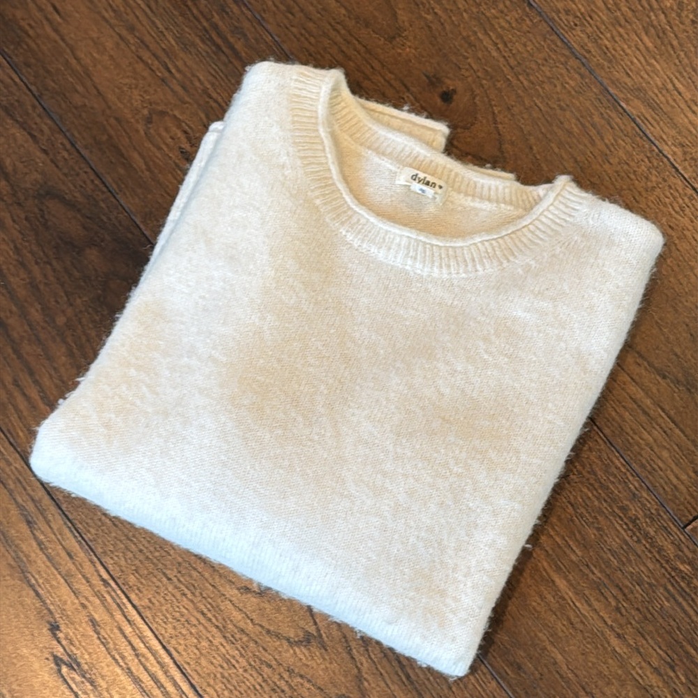 dylan Cream Crew Neck Sweater